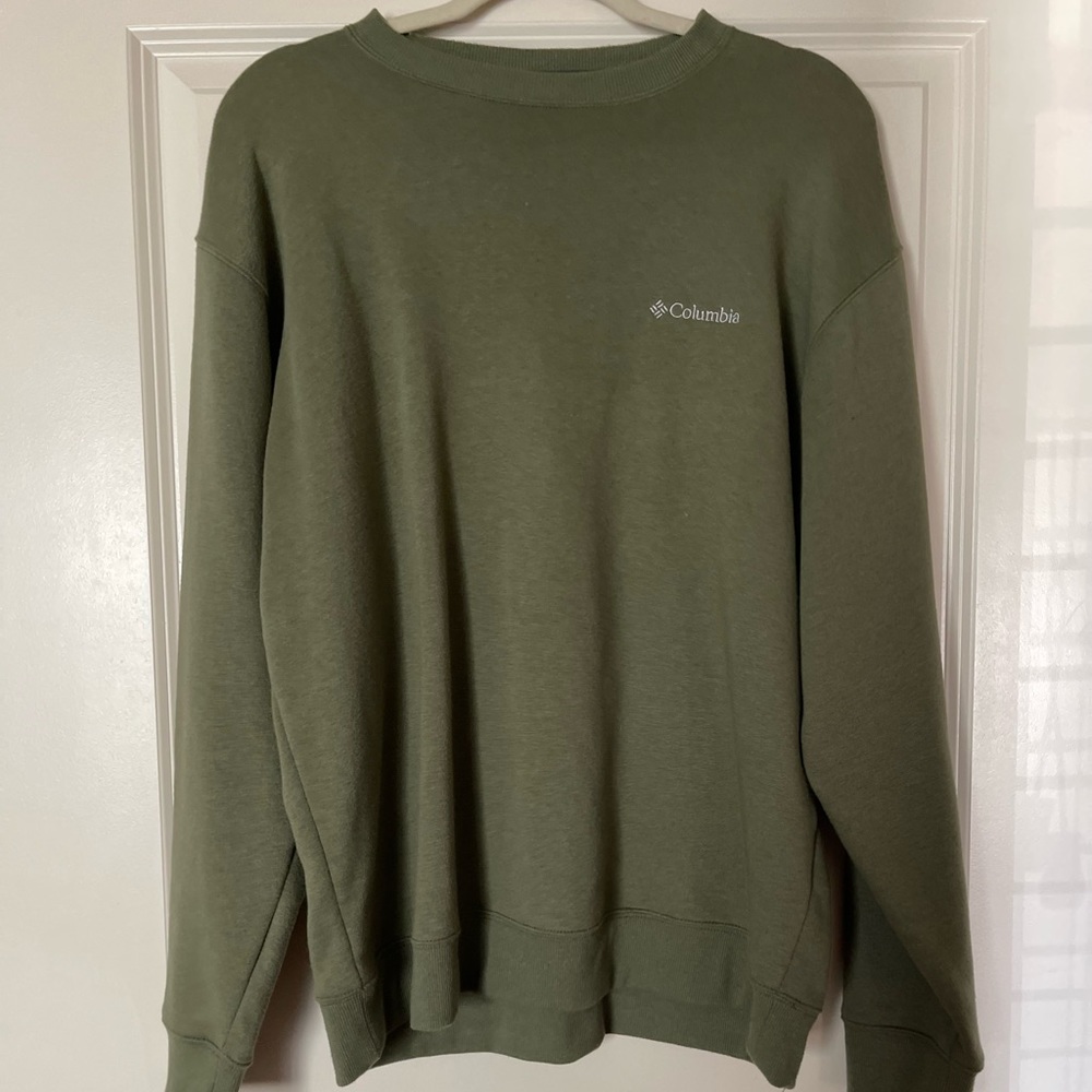 Hunter green Columbia crewneck sweater